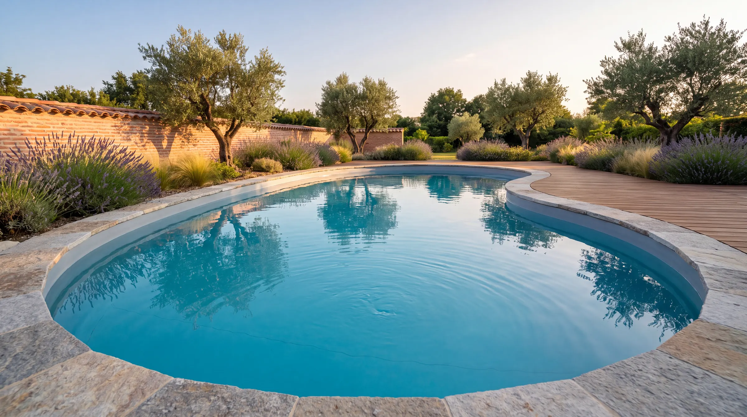 Piscine forme haricot